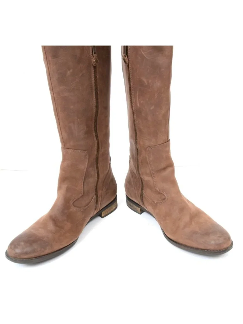 Indigo Rd Women's 10 Brown Leather Riding Over the Knee Boots Festival Western